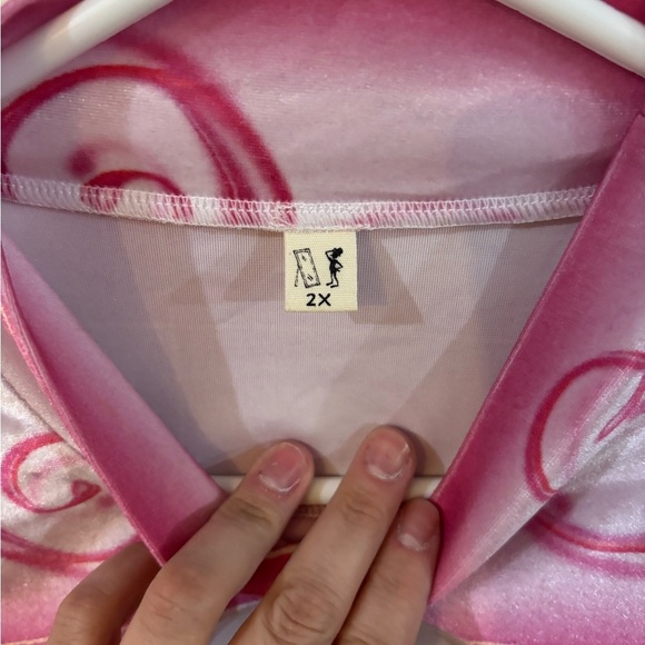 Fashion Brand Company Pink Graphic Crop Top Jewish girl - Picture 4 of 4